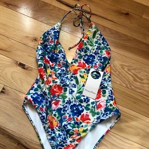 Brand NEW floral one-piece bathing suit